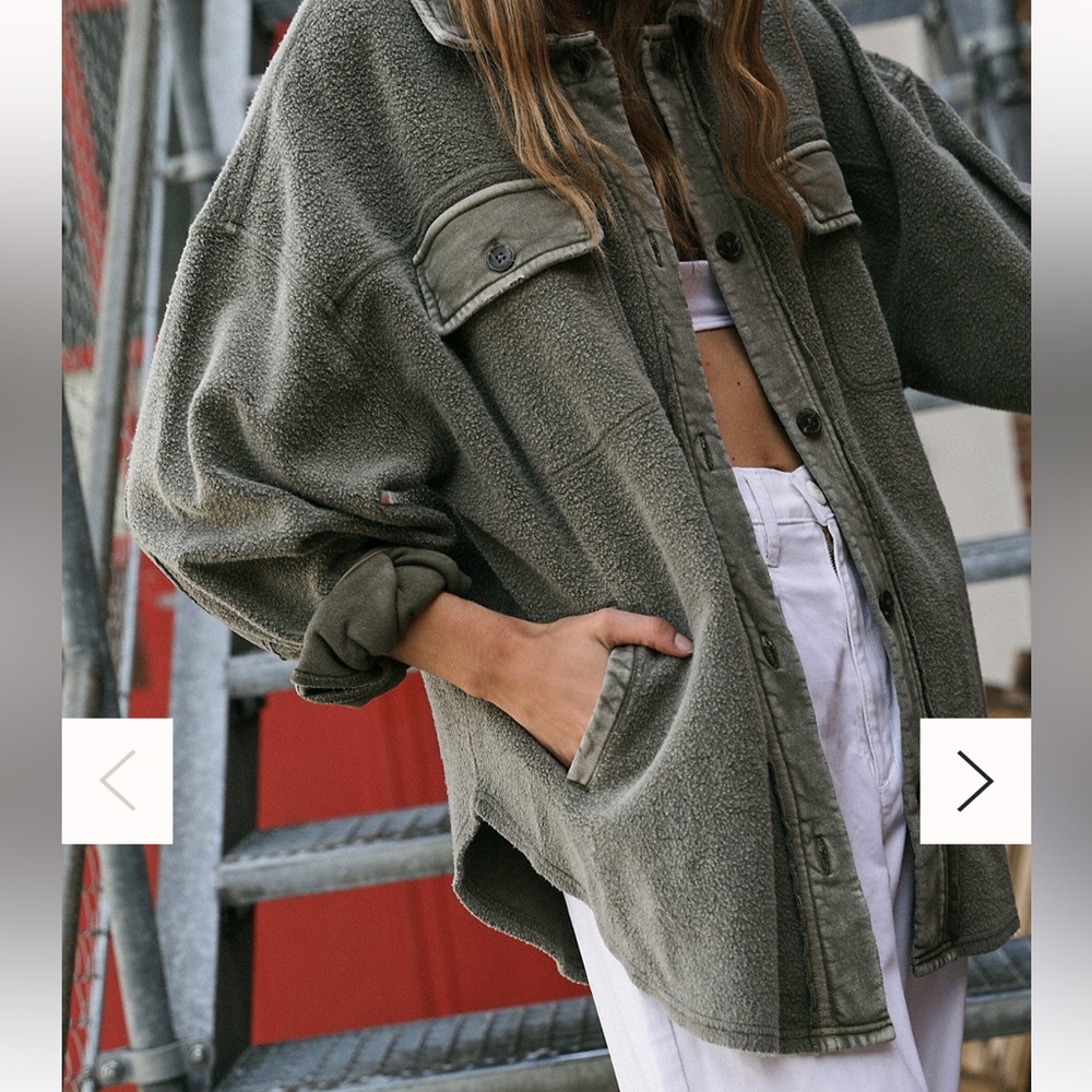 Free People Ruby Jacket Dirty Olive